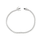 Lab Grown Diamond Tennis Bracelet (2.44 CT) in 10K/14K/18K Gold – VVS EF Round Diamonds – 7 Inch Classic Bezel Set Bracelet