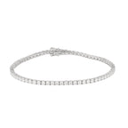 Lab Grown Diamond Tennis Bracelet (2.85 CT) in 10K/14K/18K Gold – VVS EF Round Diamonds – 7 Inch Classic Luxury Bracelet