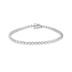 Lab Grown Diamond Tennis Bracelet (2.44 CT) in 10K/14K/18K Gold – VVS EF Round Diamonds – 7 Inch Classic Bezel Set Bracelet