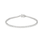 Lab Grown Diamond Tennis Bracelet (2.15 CT) in 10K/14K/18K Gold – VVS EF – 7 Inch Bezel Set Luxury Bracelet