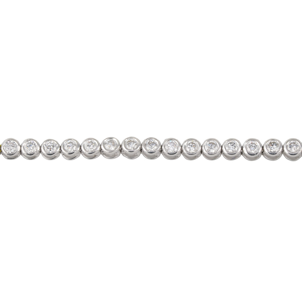 Lab Grown Diamond Tennis Bracelet (2.15 CT) in 10K/14K/18K Gold – VVS EF – 7 Inch Bezel Set Luxury Bracelet