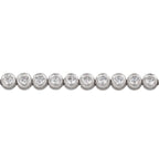 Lab Grown Diamond Tennis Bracelet (1 CT) in 10K/14K/18K Gold – VVS EF – 7 Inch Classic Bezel Set Bracelet