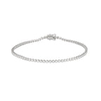 Lab Grown Diamond Tennis Bracelet (1 CT) in 10K/14K/18K Gold – VVS EF – 7 Inch Classic Bezel Set Bracelet