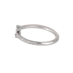 0.32 CT Lab Grown Diamond Open Wrap Ring – Pear & Oval Bezel Set Diamonds with Pavé Band – VVS EF – 10K/14K/18K Gold